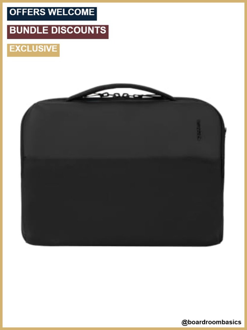 Incase A.R.C. Brief with ReSpun 100% Recycled Polyester, 14" Laptop Sleeve,